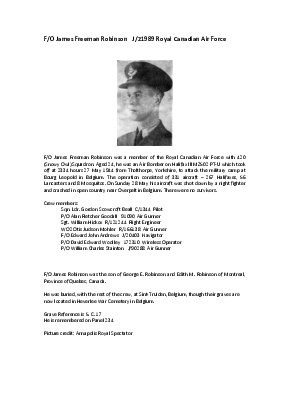 A preview of a PDF biography for Robinson, James Freeman